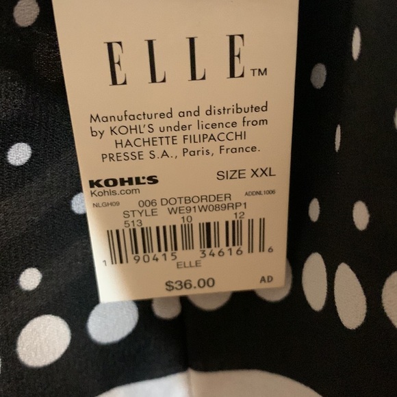 NWT Elle Womens size XXL Blouse - Picture 3 of 4